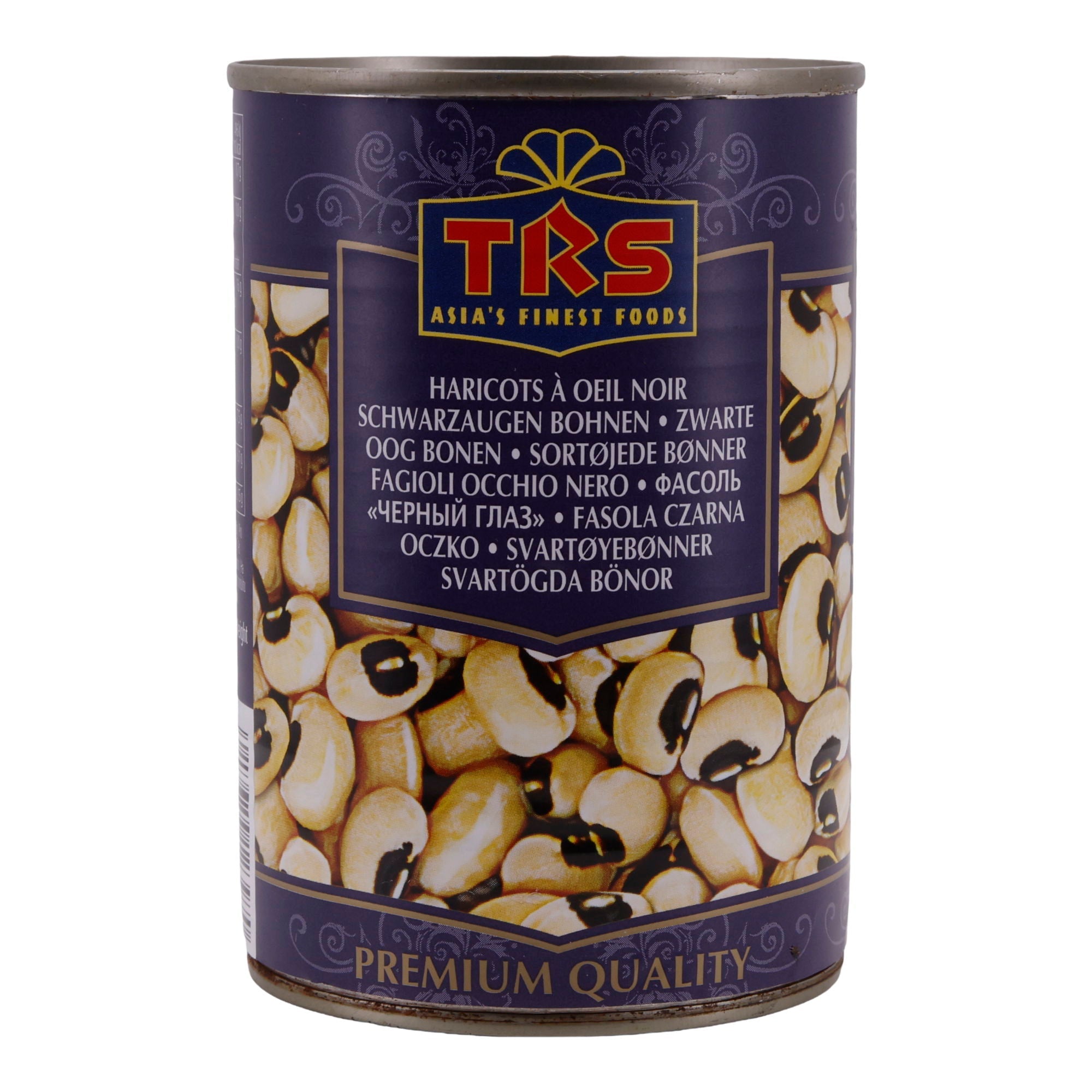 Bohnen TRS | Black Eye Beans | Premium Qualität, in gesalzenem Wasser | 400 g TRS